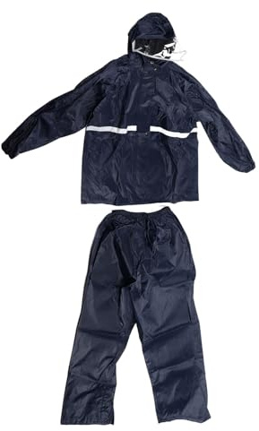 CHEOTIME Traje de Lluvia Chaqueta Pantalón Traje Impermeable para Hombres Mujeres al Aire Libre, Chaqueta Dividida Pantalones Traje Transpirable Impermeable Conjunto de (L)