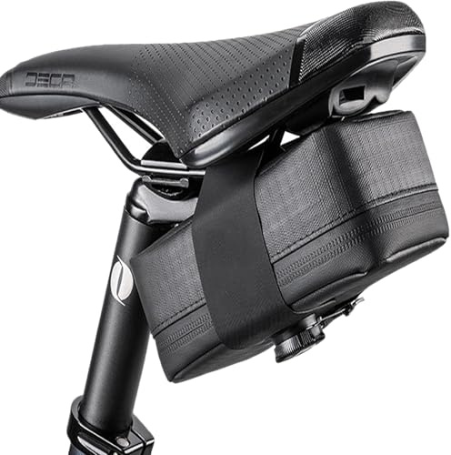 Silvotek Bolsa Sillin Bicicleta - Bolsa Bicicleta MTB Accesorios con Diseño de Botón Giratorio para Ajustar, Bolso Bicicleta Bolsa Bicicleta Sillin - 15.5 x 6 x 9cm