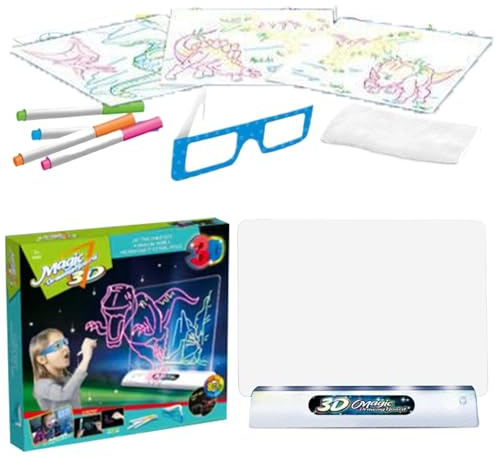 Beleuchteter Zeichentisch, leuchtender Zeichentisch für Kinder - Multifunktionales Maltafel,Wiederverwendbare Maltafel für Kinder, und Mädchen, Notizblock von d