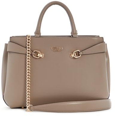 GUESS Lorelei Girlfriend Satchel Dark Taupe