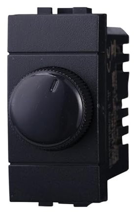 IXTRIMA Regolatore Dimmer A Manopola 220V 100-1000W Colore Nero Compatibile Con Bticino Living International/LIGHT