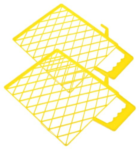 BAZEITFLOW 2pcs Plastic Paint Tray Grid Mesh Filter Paint Roller Tray Liner for House Painting Supplies for Interior and Professional Use