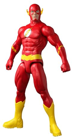 Mattel DC The Flash-actionfigur på 30,5 cm, klassisk dräkt i rött och gult, detaljerad design och 7 rörliga leder, JMD70