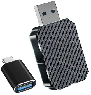Mediawave Store - Aerbes AB-CZ57 Adattatore Wireless 2 in 1. CarPlay e Android Auto USB: Connettività Veloce e Senza Fili