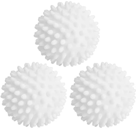 6/1 Stück Wäschebälle Anti-Wicklung Wäschebälle Trocknerbälle Wiederverwendbare Haushaltswasch-Reinigungswerkzeuge Reinigungsball(White 3pcs)