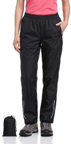 RJVZVEJH Waterproof Rain Trousers for Women, Lightweight Packable Over Pants with Zipper Pockets for Outdoor Golf Hiking Travel
