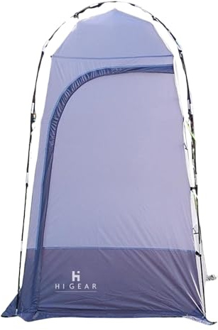 Hi-Gear Annexe Utility Tent with Roof Vents, Compact, Lightweight, Waterproof, Robust & Durable Fabric, Camp Toilet, Shower or Kitchen, Storage Space, 1500mm HH, Grey