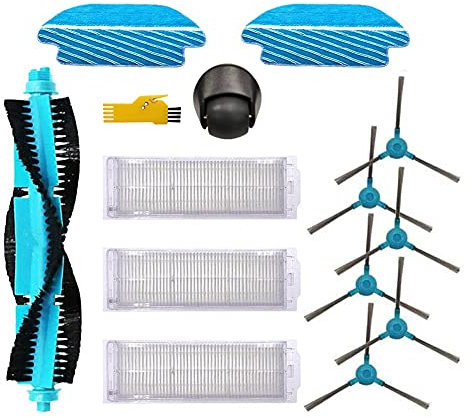 Kit de accesorios MIKONG para Cecotec Conga 3590 3390 3790 3490 3290 3690 Piezas de repuesto para robot aspirador, paquete de 13, cepillo principal, filtro, cepillo lateral, paño de fregona