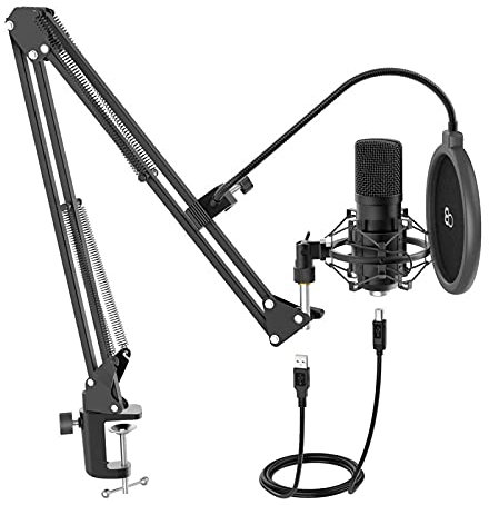 Kit Microphone à Condensateur Et Bras De Suspension Mic500