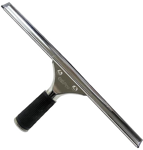 GBPro Professional Window Squeegee Stainless Steel Wiper 35cm / 14 inches, Ultimate Window Cleaning Equipment