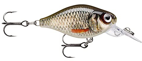 Rapala, Fiskedrag - Light Crank Mid Runner, fiskeutrustning med plastkonstruktion, flytande sötvattensdrag 1,8 m, 3,5 cm/4g, tillverkad i Estland, Live Roach