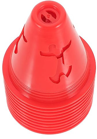 Toddmomy 10 Stück Agility Kegel Für Sporttraining Langlebige Farbige Marker Für Fußball Rollschuhlaufen Und Agility Übungen 8cm Hoch Leicht Und Tragbar Für Innen Und Außeneinsatz