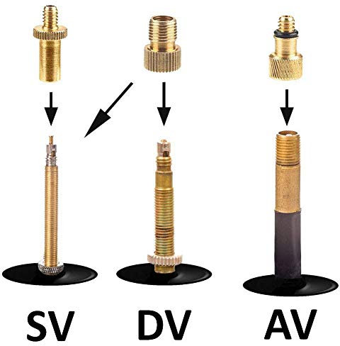 Bike Valve Adapter Practical 15pcs Pack for SV AV DV Valve Inflatable Balls Fitness Balls Yoga Balls