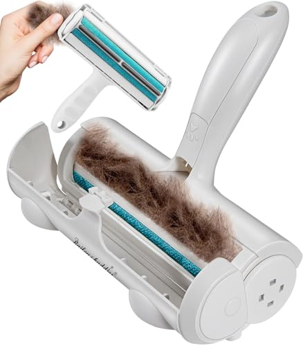 Bailey & buddies Pet Hair Remover Roller - Reusable Lint Roller for Effortless Pet Hair Removal - Ideal for Dogs & Cats - Easy Clean for Carpets, Sofas, Bedding, Furniture & Rugs - Eco-Friendly