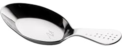 PIAZZA - 6 cucharas de servicio para aperitivos, cubiertos de acero inoxidable lavables en lavavajillas para caldo, juego de cubiertos para 6 personas con cuchara peritiva, accesorios de cocina,