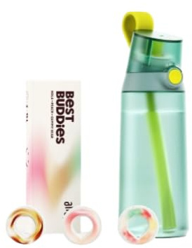 Generic - Mini Sipper - Air up Bottle - 600ml - Green - 3 Pods - Sports, Outdoor Activities, On-the-go Use - Reusable - Plastic - 6.5cm W x 20cm H - 2 Count - Dishwasher Safe