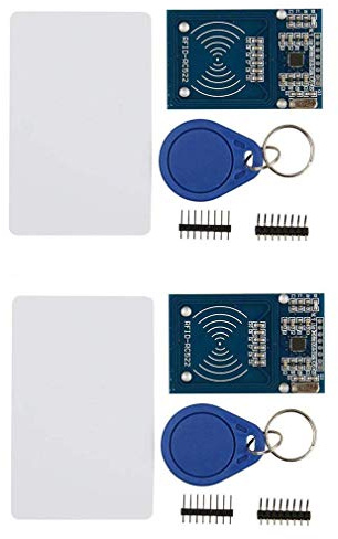 Hailege 2pcs RFID Kit Lector de tarjetas RFID Kit de módulo lector de tarjetas de identificación por radiofrecuencia