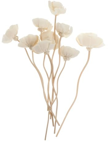ULTECHNOVO 9 Piezas Difusores de Aceite Esencial sin con Varillas Aromáticas de Flor Seca para Ambientador Hogar y Auto Decorativas y Ajustables