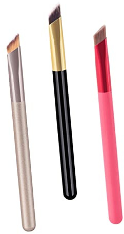 Alipis 3stücke Augenbrauenpinsel Abgewinkelt für Make-up Eyelinerpinsel und Lippenpinsel mit Lidschatten-make-up Pinsel für Professionelle Anwendung Hause