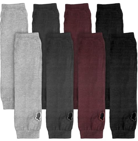 FdcLixuvol 4 Paar Armstulpen Damen Lange Fingerless Gloves Weiche Arm Warmers Winter Arm Sleeve Armwärmer Gestrickte Arms Stulpen Fingerlose Handschuhe Hand Warmers, für Damen Mädchen (4 Farben)