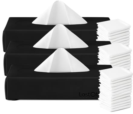 LastTissue® Fazzoletti di cotone riutilizzabili 3 confezioni | Salviette per il viso e fazzoletti per uomo e donna – Salviette per il viso lavabili e sostenibili con scatola portaoggetti -Nera