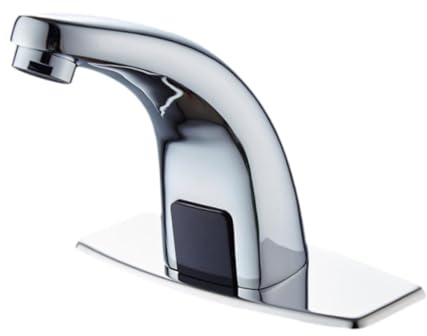BOKIOESDE Touchless Bathroom Faucet Automatic Sensor Faucet Handsfree Infrared with Premium Alloy Easy Installation Household Restaurant Hotel Washroom Basin