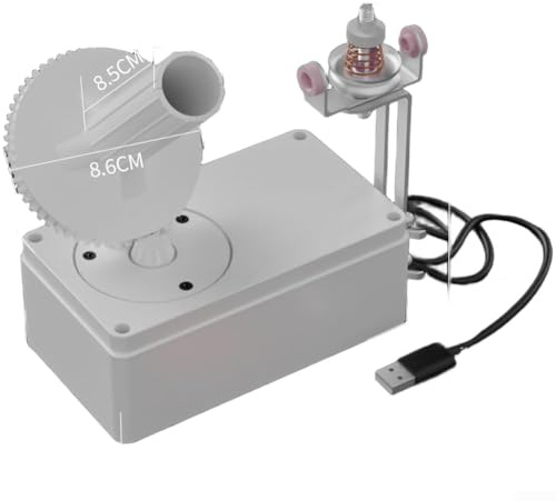 Avvolgitore per filato alimentato tramite USB, velocità regolabile, costruito per uso domestico, con capacità per filati da 2 mm e matasse da 150 g senza accessori aggiuntivi (versione ad alta