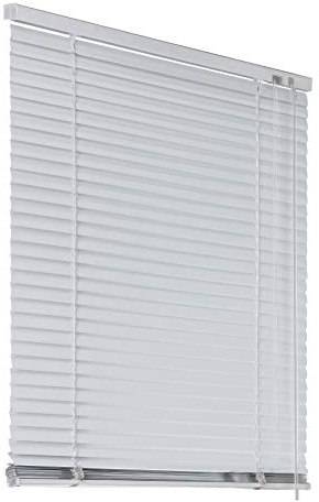 Deco4Me Alu Jalousie mit Bohren für Wand- & Deckenmontage (Weiß, 100 x 175 cm) - Fenster Rollo mit Aluminium-Lamellen 25 mm breit - Venetian Blinds, Jalousetten, Lamellenjalousie, Lamellenrollo