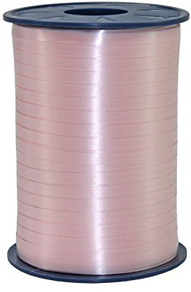 C.E. Pattberg America gåva locktängband ljusrosa, 273 meter ballongband för presentförpackning, 1 cm bredd, tillbehör för dekoration och hantverk, dekorationsband för presenter