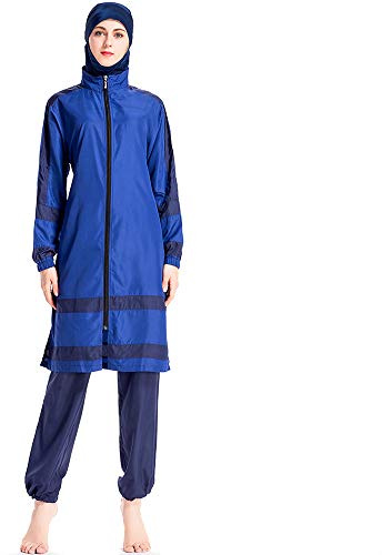 ziyimaoyi Damen muslimische Bademode volle Abdeckung islamisch bescheidener Badeanzug muslimischer Burkini Sonnenschutz Badeanzüge mit Hijab