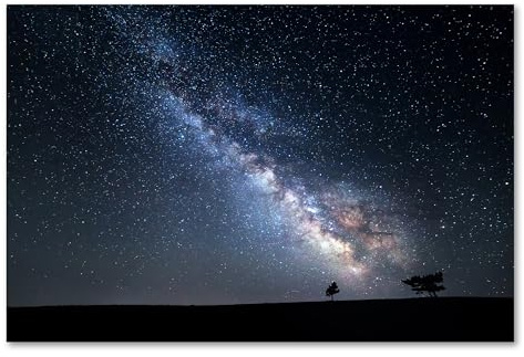 Postereck - 2916 - Tirage Voie Lactée Galaxie Planètes Astronomie – Art Mural, Espace, Nuit, Mystique - Affiche - DIN A3 29,7 cm x 42,0 cm