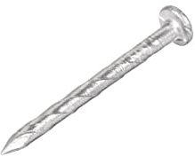 sourcing map Spirale Pont Clou Acier Inox Clou Spirale Tige 27mmx2mm(LxD) 100Pcs