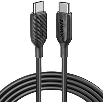 Anker PowerLine III USB Type C Charger Cable 100W 6ft 2.0, for MacBook Pro 2020, iPad Pro 2020, iPad Air 4, iPad mini 6, Galaxy S20 Plus S9, Pixel, Switch, LG V20