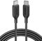Anker PowerLine III USB Type C Charger Cable 100W 6ft 2.0, for MacBook Pro 2020, iPad Pro 2020, iPad Air 4, iPad mini 6, Galaxy S20 Plus S9, Pixel, Switch, LG V20