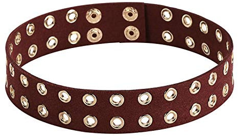 Gualiy Halskette Choker Einstellbar Samt Halsband Uhrarmband Form Tattoo Halskette Retro Hoker Rot, 36.3CM