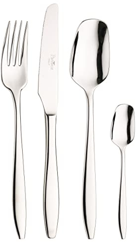Pintinox, Set 48 Pezzi Serie Elegant, Acciaio Inox, Made in Italy