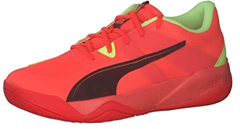 PUMA Eliminate Pro Ii inomhussko för män, Röd blast snabb gul Puma svart, 47 EU