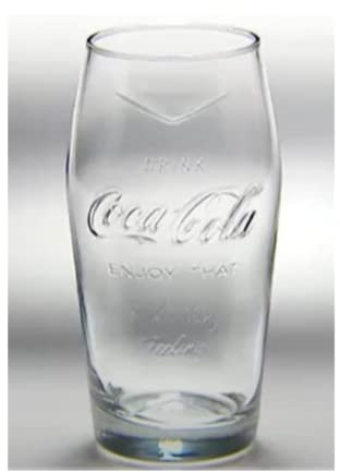 Libbey Coca Cola Arciform Glass™ Trinkgläser, 482 ml, 6 Stück, mit Juni Street Market Rezeptkarte (Stil kann variieren)