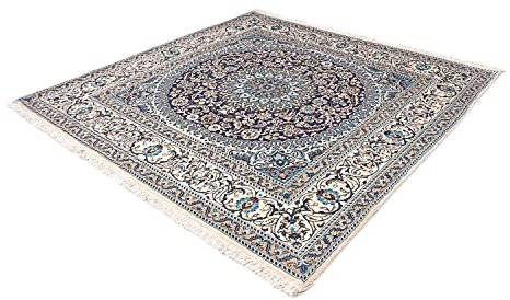 Morgenland Orientteppich 200 x 200 cm Quadratischer Teppich, Teppich Wohnzimmer, Schlafzimmer Teppich