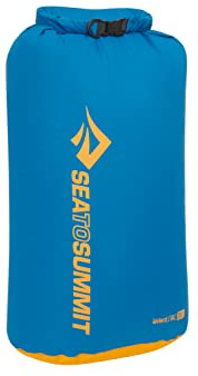 SEA TO SUMMIT - Evac Dry Bag L 20L - Space Saving Waterproof Storage - Lightweight - Roll-Top - Recycled Fabric - Base Lash Point & D-Ring - Backpacking - 27.1 x 23.4 x 47.8cm - TurkishTile Blue - 95g
