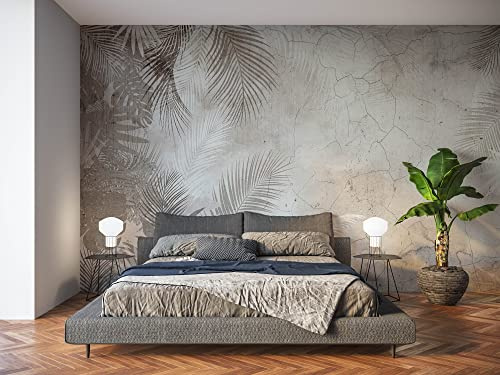 Oedim Fotomural Vinilo para Pared Estampado Hojas de Palmera, Mural, Fotomural Vinilo Decorativo, 350x250cm, Decoración comedores, Salones, Habitaciones