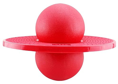Toyvian Springball Kinder Sportspielzeug Rot Langlebiges Material Outdoor Gymnastikzubehör Sensorisches Trainingsgerät