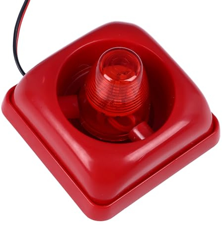 Alarme Lumineuse Sonore Ultra Forte 115 DB, Lumières Clignotantes Rouges, Sirène Stroboscopique avec visibilité Améliorée, Capteur de Système de sécurité D'alarme Sonore pour la