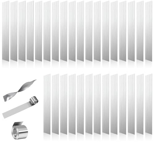 NEUSID 31Pcs Aquarium Plant Weights Anchors, Bendable Aquatic Plant Anchors Over Weight Anchor Metal Plant Weights Live Plants in Fish Tank Prevents Floating(13 x 1.5cm)