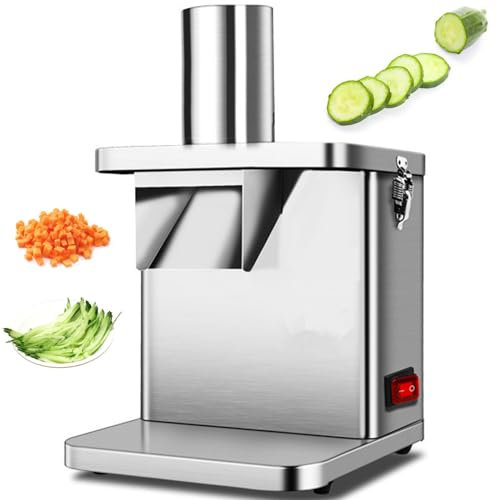 decoupe legumes electrique, Hachoir multifonctionne découpe legumes facilment, 200W Tranche et Râpe Carottes Electrique pour Fromage, Carottes, Pommes de Terre, Concombres