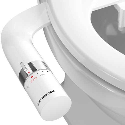 Bidet Attachment for Toilet Seat Sprayer - Non Electric Dual Nozzle with Cold Water - Self Cleaning, Portable Toilets Bathroom Spray for Butt Wash - Easy, Slim, Adjustable Pressure Control Rv Bidets