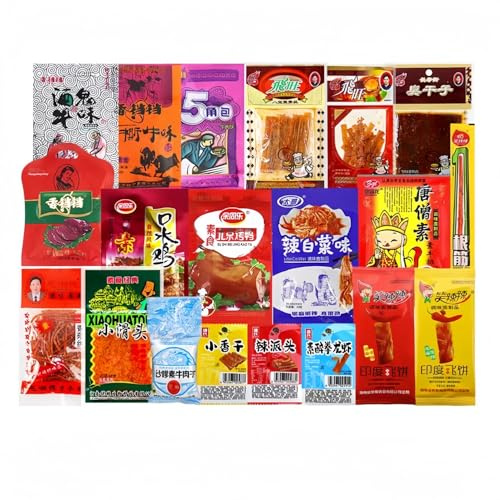 MKSDDF - Spuntini cinesi, snack piccanti, snack piccanti cinesi, snack piccanti, snack piccanti cinesi, snack piccanti, confezione regalo snack piccanti celebrità di Internet (60 confezioni/sacchetto)