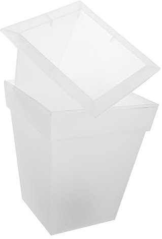 YARNOW Fioriera Da Esterno Luminosa Luce Solare, Vaso Di Fiori a Energia Solare Per Giardino e Balcone, Vaso Luminoso Da Giardino in Plastica Installazione a Parete