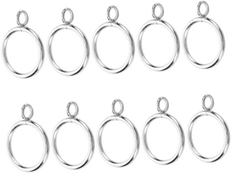 Alipis 10piezas Anillos Gruesos para Cortinas Ganchos Cortina Anillas Fijación Anillos Ducha