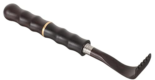 Negro Rascador Espalda y Telescópico de Madera de Metal | Plegable y Ligero, Fácil de Guardar, Mango Largo Diseño de Agarre, Obsequio de Cumpleaños o Fiesta